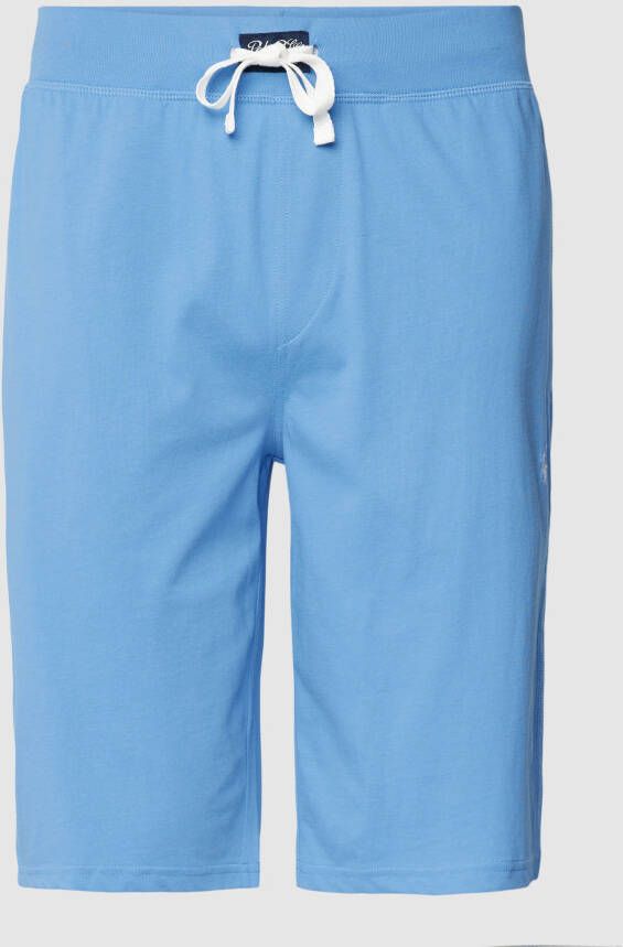 Polo Ralph Lauren Underwear Slim fit sweatshorts met labelstitching model 'LIQUID'