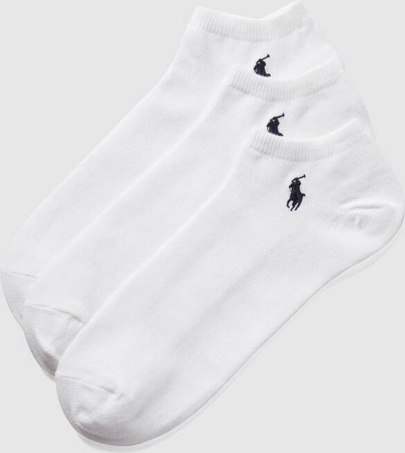 Polo Ralph Lauren Underwear Sneakersokken van elastische katoenmix in een set van 3 paar