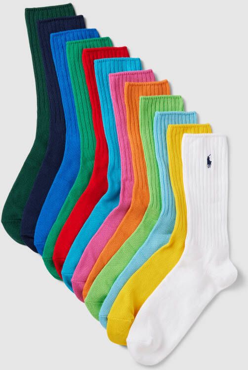 Polo Ralph Lauren Underwear Sokken met logostitching in een set van 12 paar