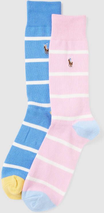Polo Ralph Lauren Underwear Sokken met streepmotief in een set van 2 paar
