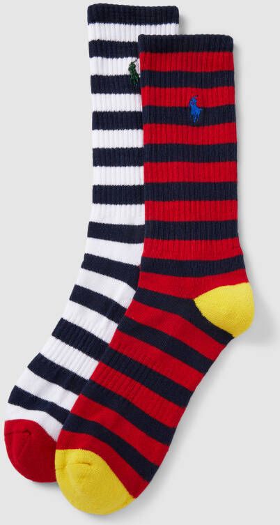 Polo Ralph Lauren Underwear Sokken met streepmotief in een set van 2 paar model 'NOVELTY STRIPES'
