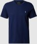 Polo Ralph Lauren Blauw Katoenen T-shirt met Polo Pony Borduursel Blue Heren - Thumbnail 1