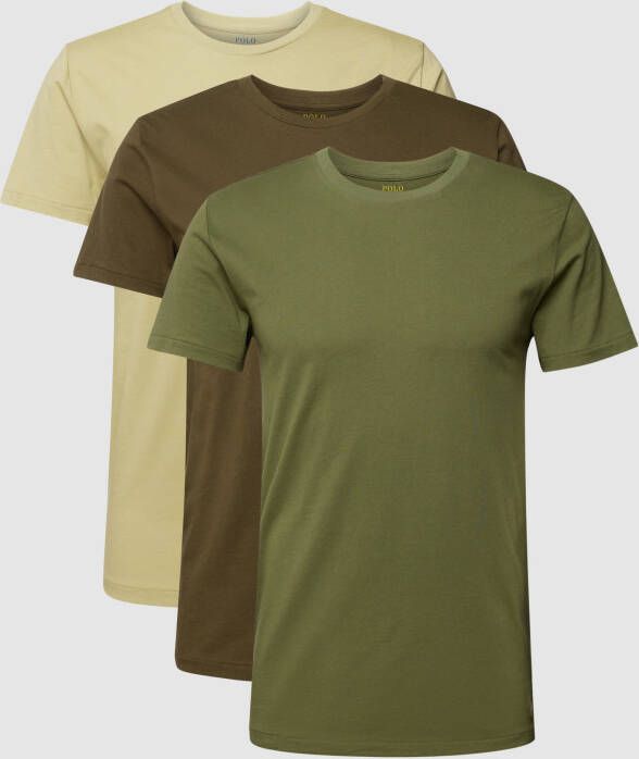 Polo Ralph Lauren Underwear T-shirt met logostitching in een set van 3 stuks