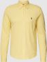 Polo Ralph Lauren casual overhemd normale fit geel effen 100% katoen - Thumbnail 2