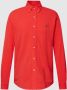 Polo Ralph Lauren casual overhemd normale fit rood effen katoen button down - Thumbnail 1