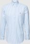 Ralph Lauren Slim Fit Button Down Gestreept Oxford Overhemd Blue Heren - Thumbnail 1