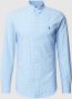 Polo Ralph Lauren Casual overhemd Slim Fit slim fit blauw wit ruit katoen - Thumbnail 1
