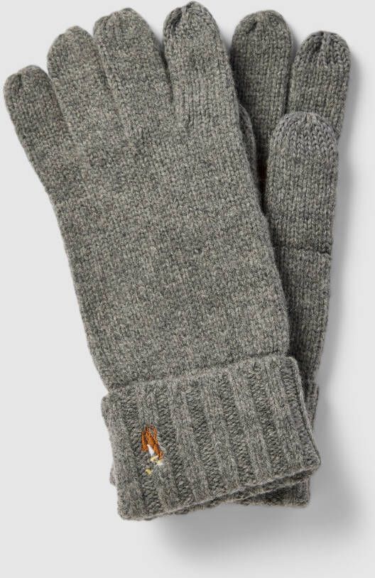 Polo Ralph Lauren Wollen handschoenen in gemêleerde look