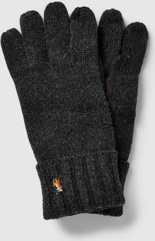 Polo Ralph Lauren Wollen handschoenen in gemêleerde look