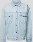 Preach Jeansjack met streepmotief