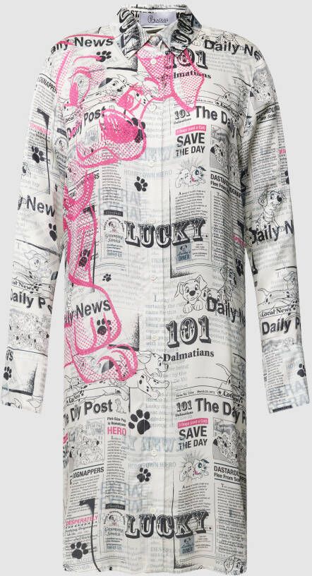 Princess GOES HOLLYWOOD Knielange overhemdjurk van pure viscose