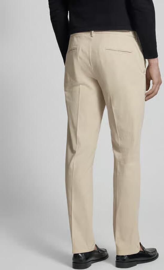 Profuomo Broek met persplooien en achterzakken - Foto 3