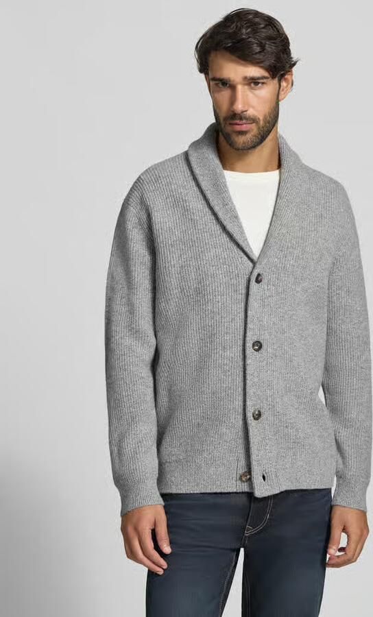 Profuomo Cardigan van wolmix met sjaalkraag - Foto 3