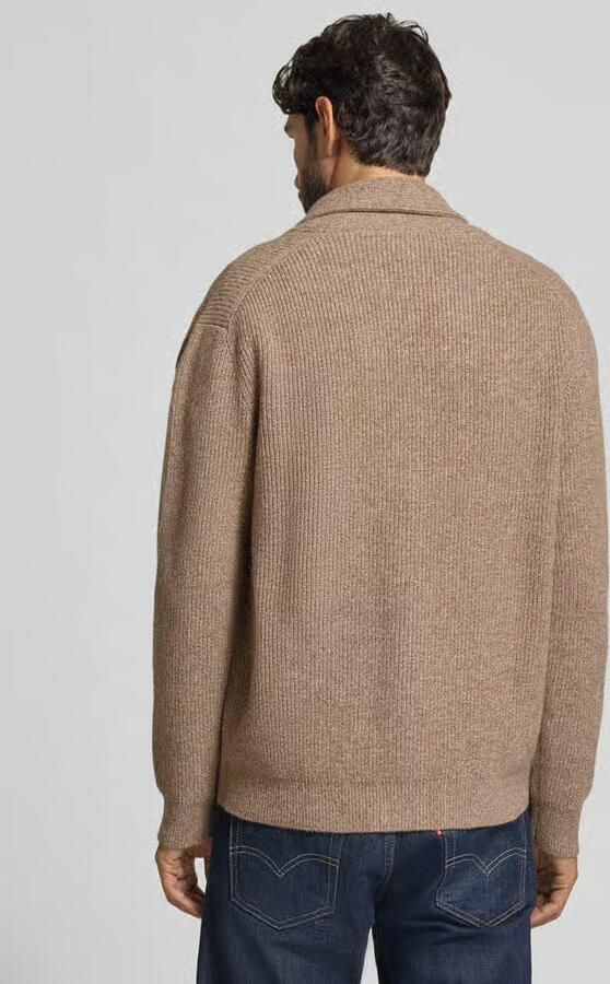 Profuomo Cardigan van wolmix met sjaalkraag - Foto 2
