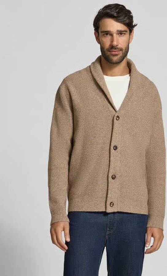 Profuomo Cardigan van wolmix met sjaalkraag - Foto 3