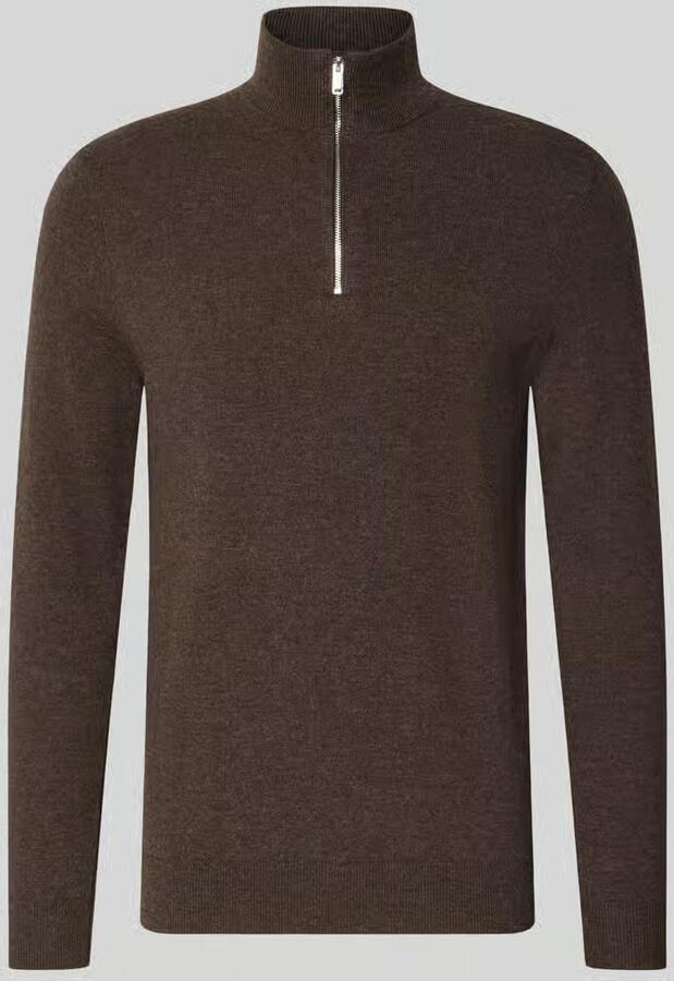 Profuomo Slim fit pullover van wolmix
