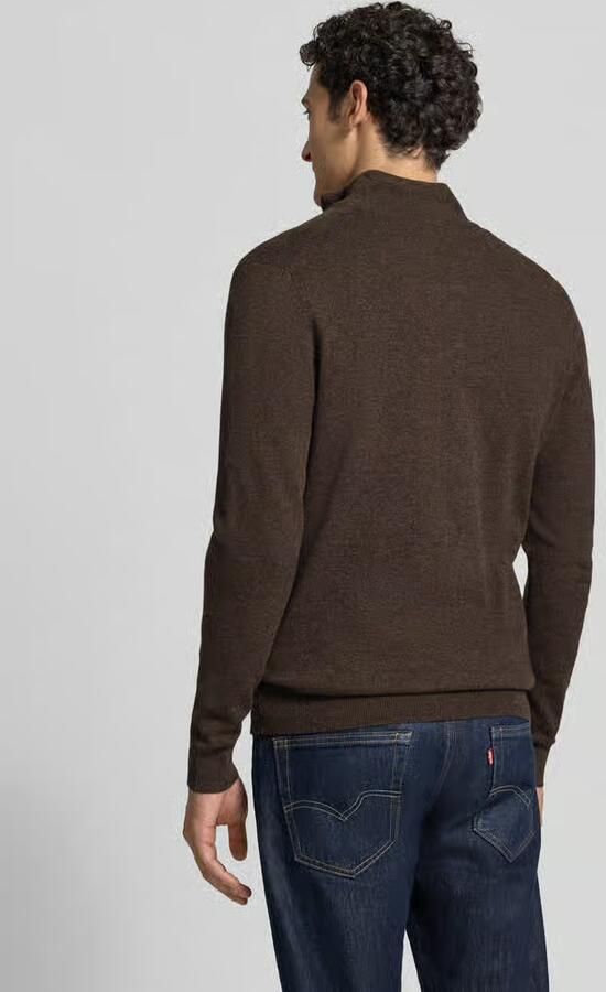 Profuomo Slim fit pullover van wolmix - Foto 2