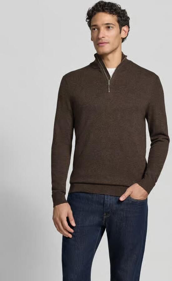 Profuomo Slim fit pullover van wolmix - Foto 3