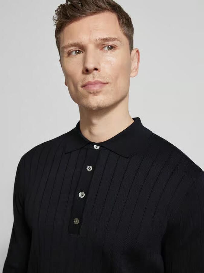 Profuomo Gebreide pullover van puur katoen met Polokraag - Foto 2