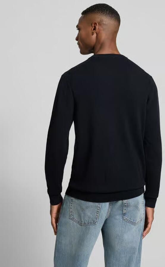 Profuomo Gebreide pullover van wolmix met ronde hals - Foto 4