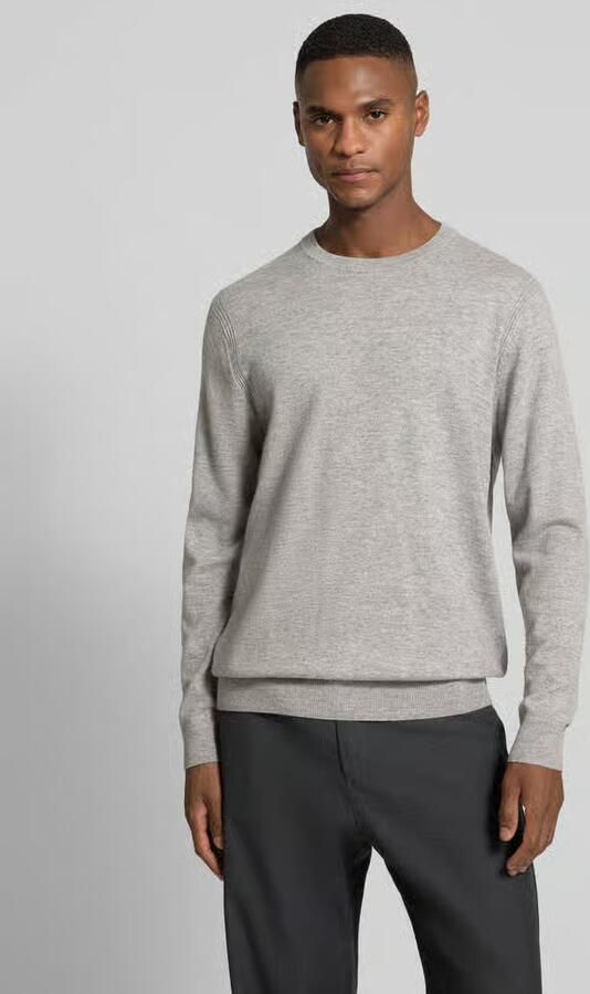 Profuomo Gebreide pullover van wolmix met ronde hals - Foto 5