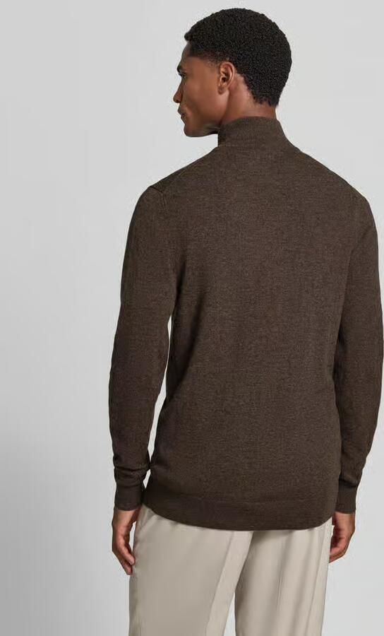 PROFUOMO Heren Truien & Vesten Pullover Half Zip New Wool Blend Ecru - Foto 6