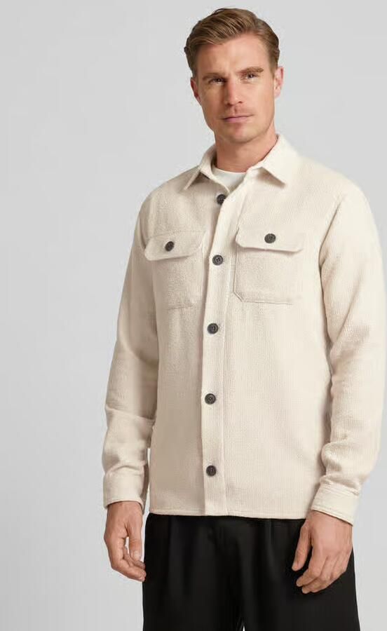Profuomo Beige Overshirt met Borstzakken Beige Heren - Foto 2