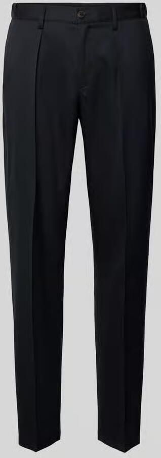 Profuomo Pantalon van Mix van wol en elastaan met persplooien - Foto 2