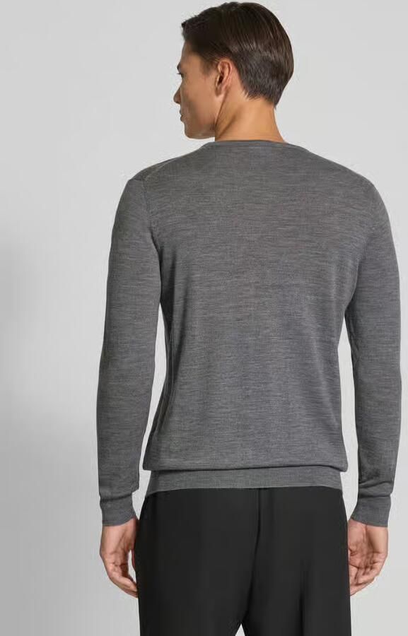 Profuomo Pullover van merinowol met ronde hals - Foto 5