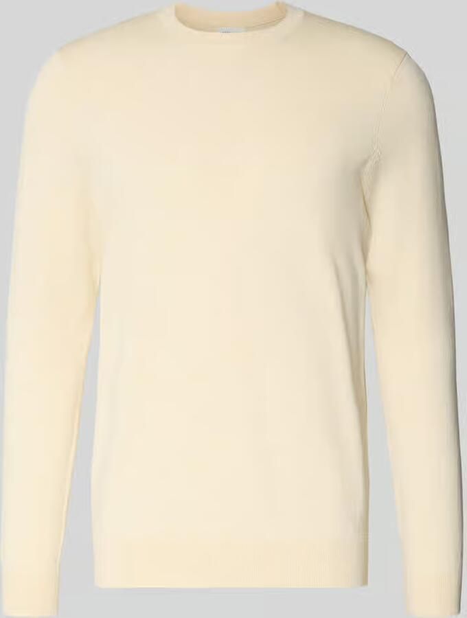 Profuomo Regular fit gebreide pullover met zijdege - Foto 2