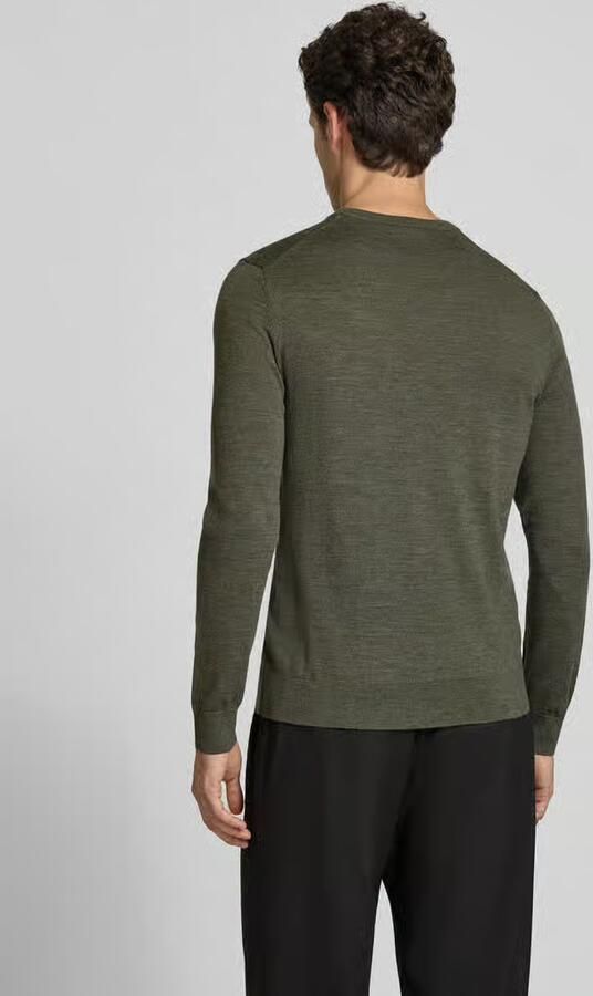Profuomo regular fit gebreide trui van zuivere wol - Foto 4