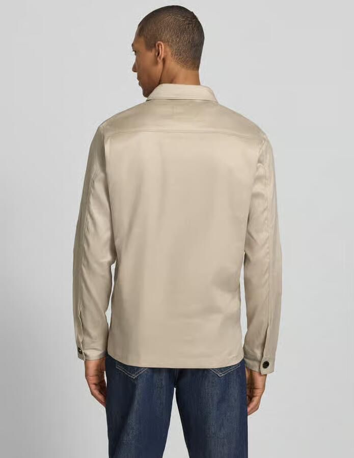 Profuomo regular fit overhemdjack van linnenmix met borstzakken - Foto 2