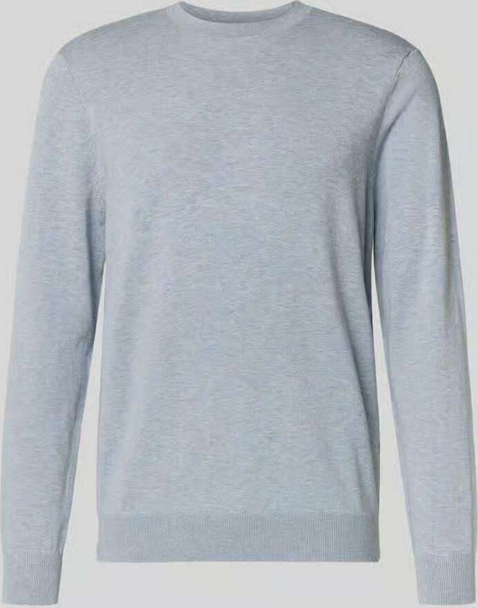 Profuomo regular fit trui van lyocellmix met zijde-aandeel