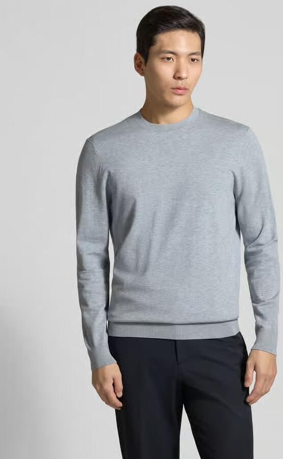 Profuomo regular fit trui van lyocellmix met zijde-aandeel - Foto 2