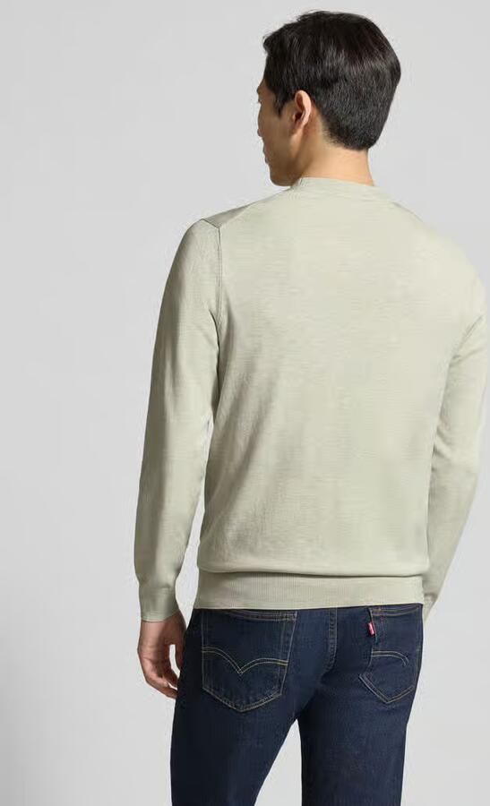 Profuomo regular fit trui van lyocellmix met zijde-aandeel - Foto 4