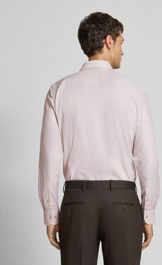 Profuomo Regular fit zakelijk overhemd met haaikraag model 'Cutaway'