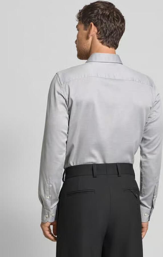 Profuomo Regular fit zakelijk overhemd met knoopsluiting