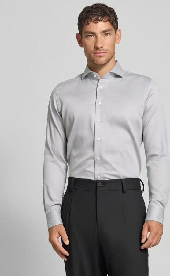 Profuomo Regular fit zakelijk overhemd met knoopsluiting - Foto 2