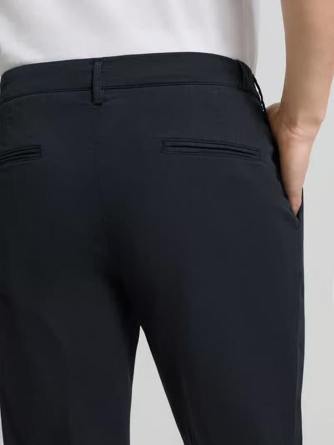Profuomo Broek met persplooien en achterzakken - Foto 2