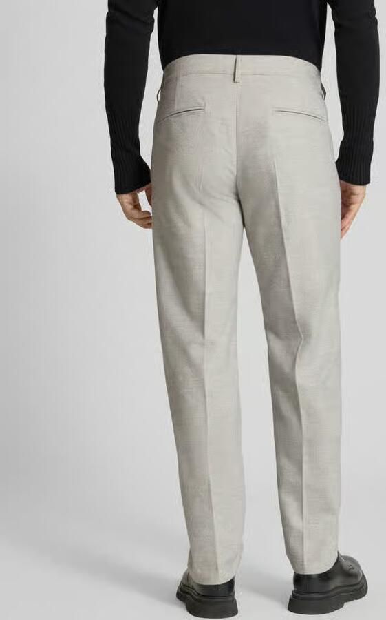Profuomo Relaxed fit broek met persplooien