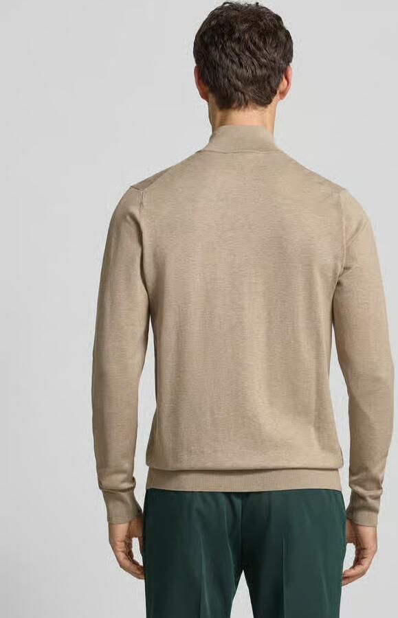 Profuomo Slim fit gebreide pullover met zijdegehalte en ritssluiting - Foto 10