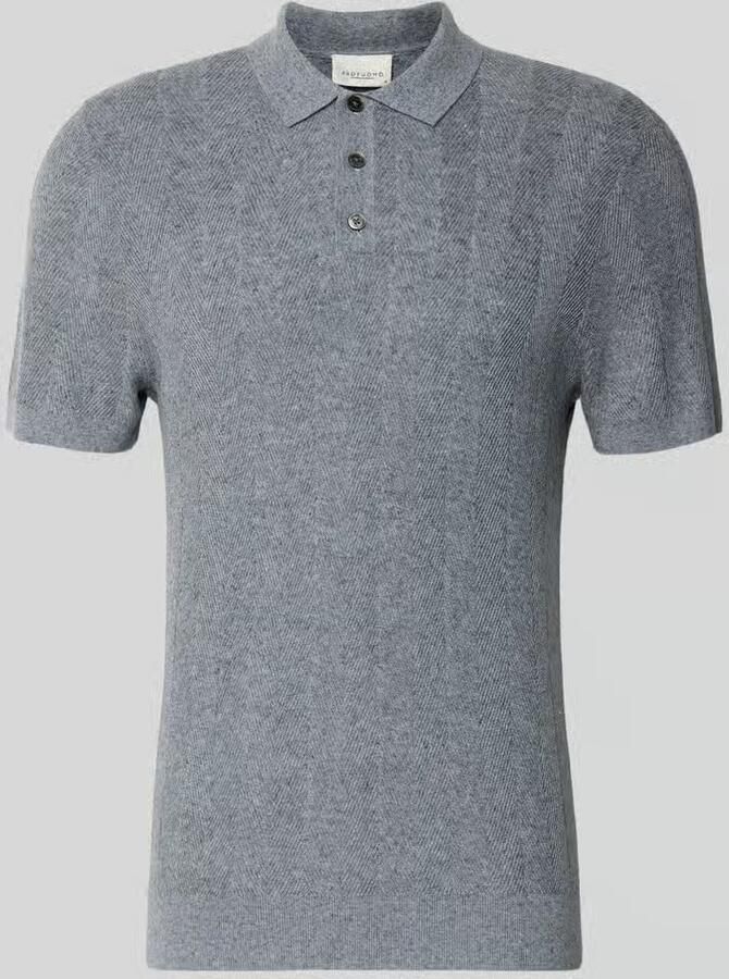 PROFUOMO Heren Polo's & T-shirts Herringbone Lichtgrijs - Foto 6