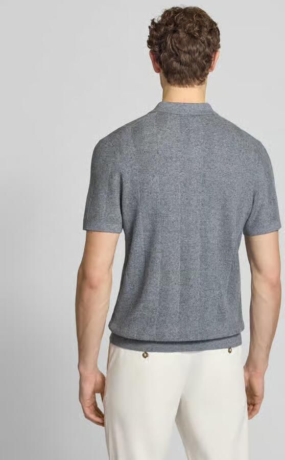 PROFUOMO Heren Polo's & T-shirts Herringbone Lichtgrijs - Foto 6