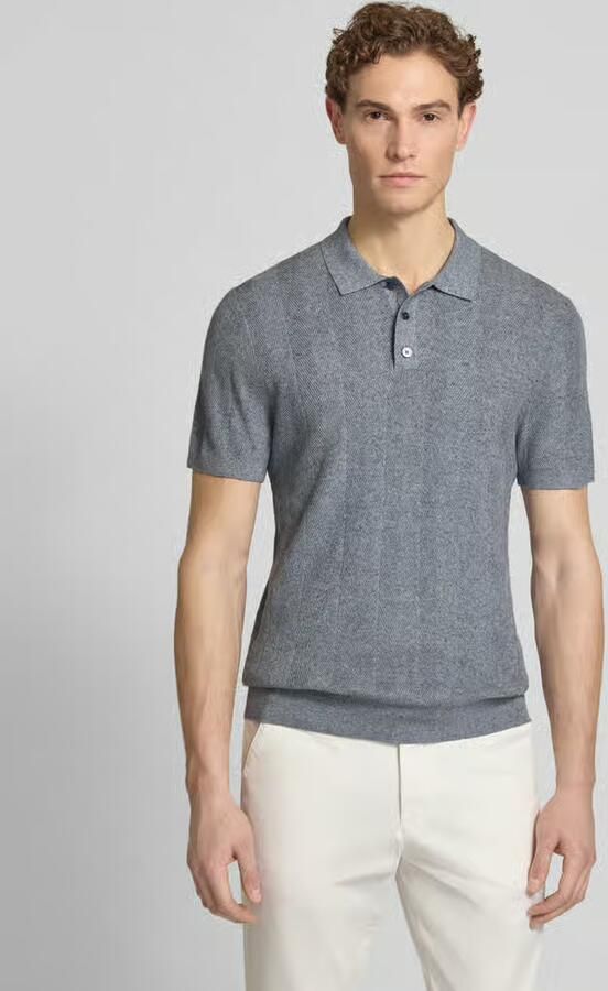 PROFUOMO Heren Polo's & T-shirts Herringbone Lichtgrijs - Foto 7