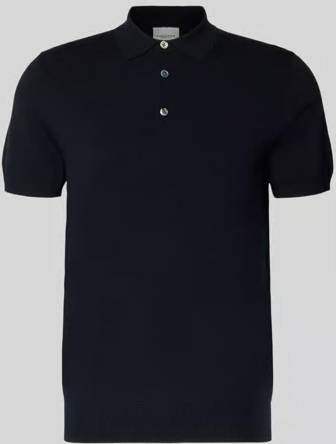 Profuomo Slim fit poloshirt van lyocellmix met zijde aandeel - Foto 10