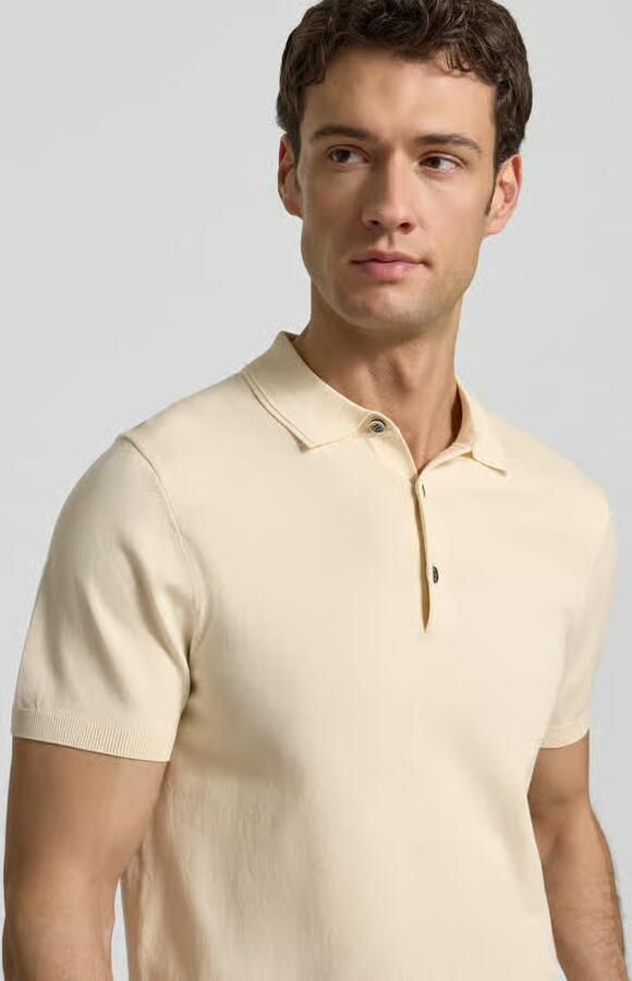 Profuomo Slim fit poloshirt van lyocellmix met zijde aandeel - Foto 10