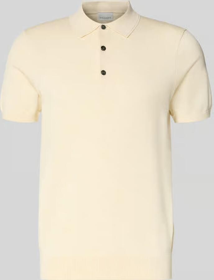 Profuomo Slim fit poloshirt van lyocellmix met zijde aandeel - Foto 11