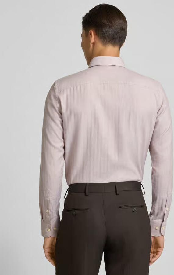 Profuomo Slim fit zakelijk overhemd met kentkraag