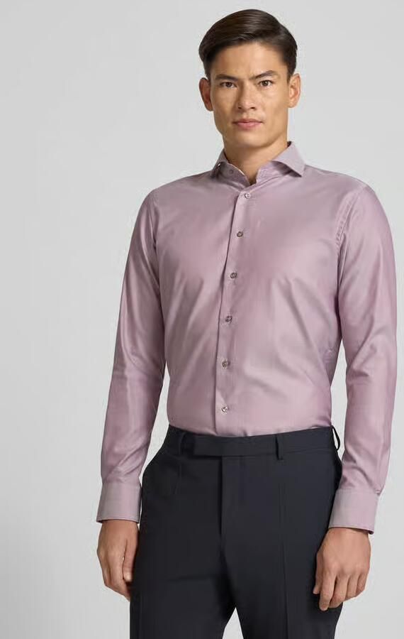 Profuomo Slim fit zakelijk overhemd van puur katoen - Foto 2