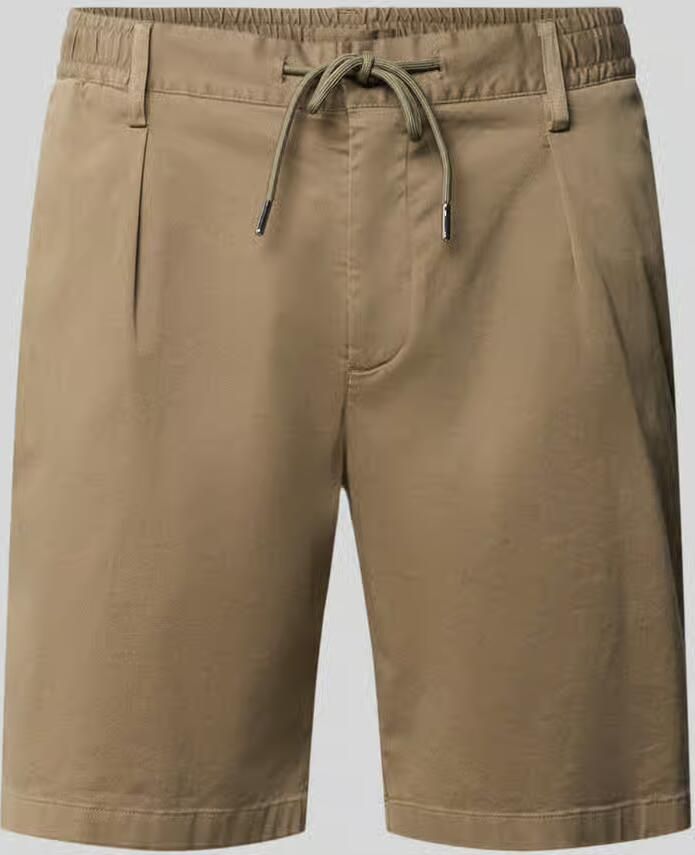 Profuomo straight fit short met bandplooien - Foto 2